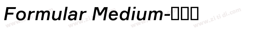 Formular Medium字体转换